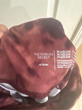 Victoria's Secret Burgundy Tie-Dye Bralette